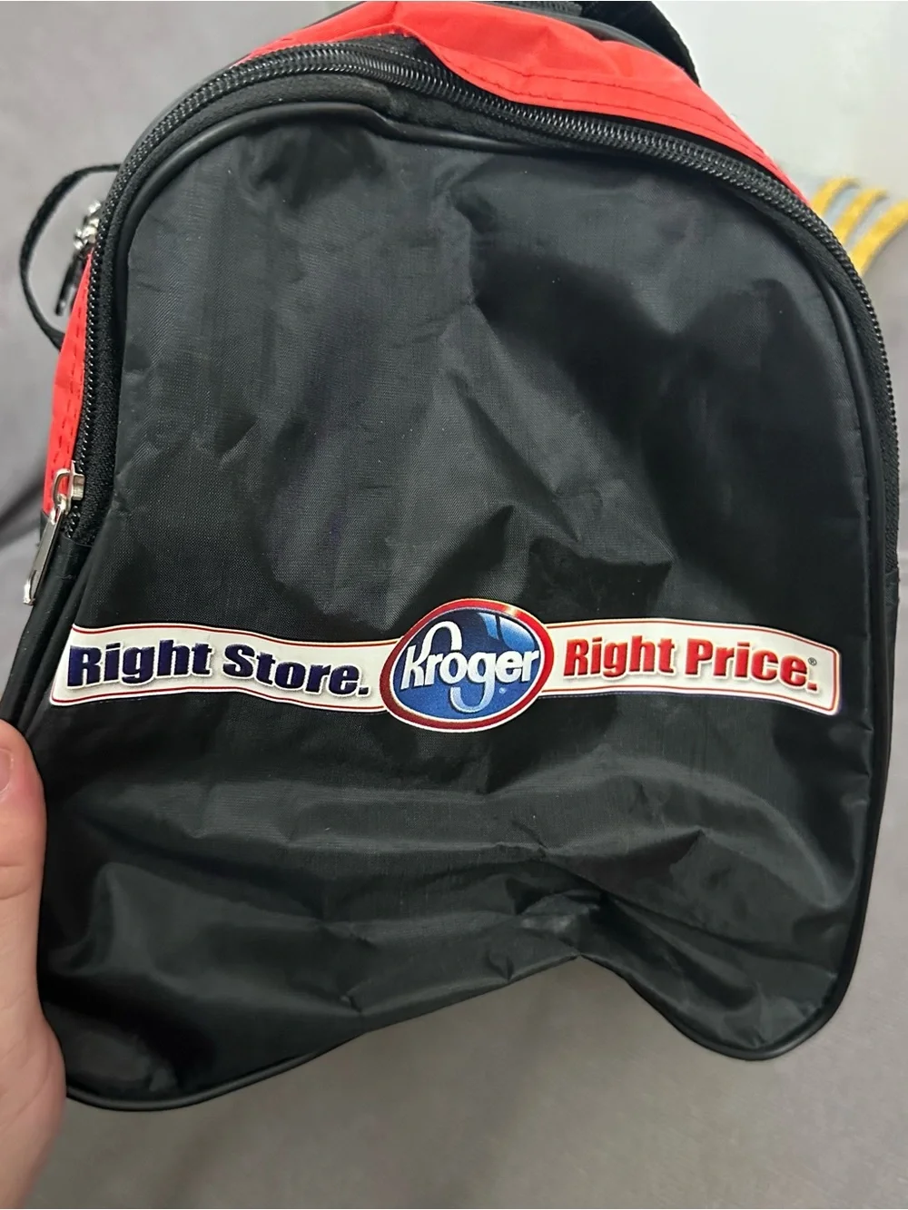 Houston Astros Baseball Vintage Logo Nylon Zipper Duffle Bag Krogers Grocery